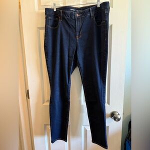 Old Navy Dark Rockstar Mid-Rise Denim Jeans